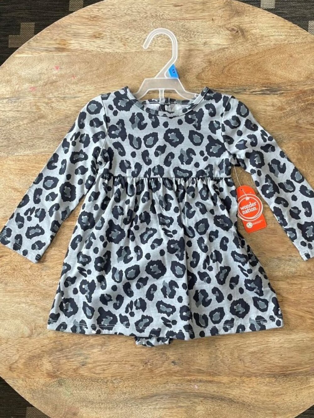 5/$20 NEW 2Pc 24M Girls Leopard Print Dress Set